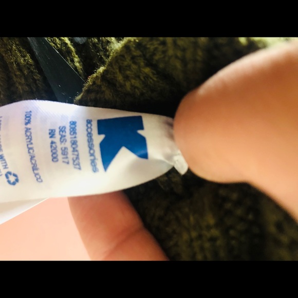 K Dark Green Winter Gloves Size Small - Picture 5 of 6